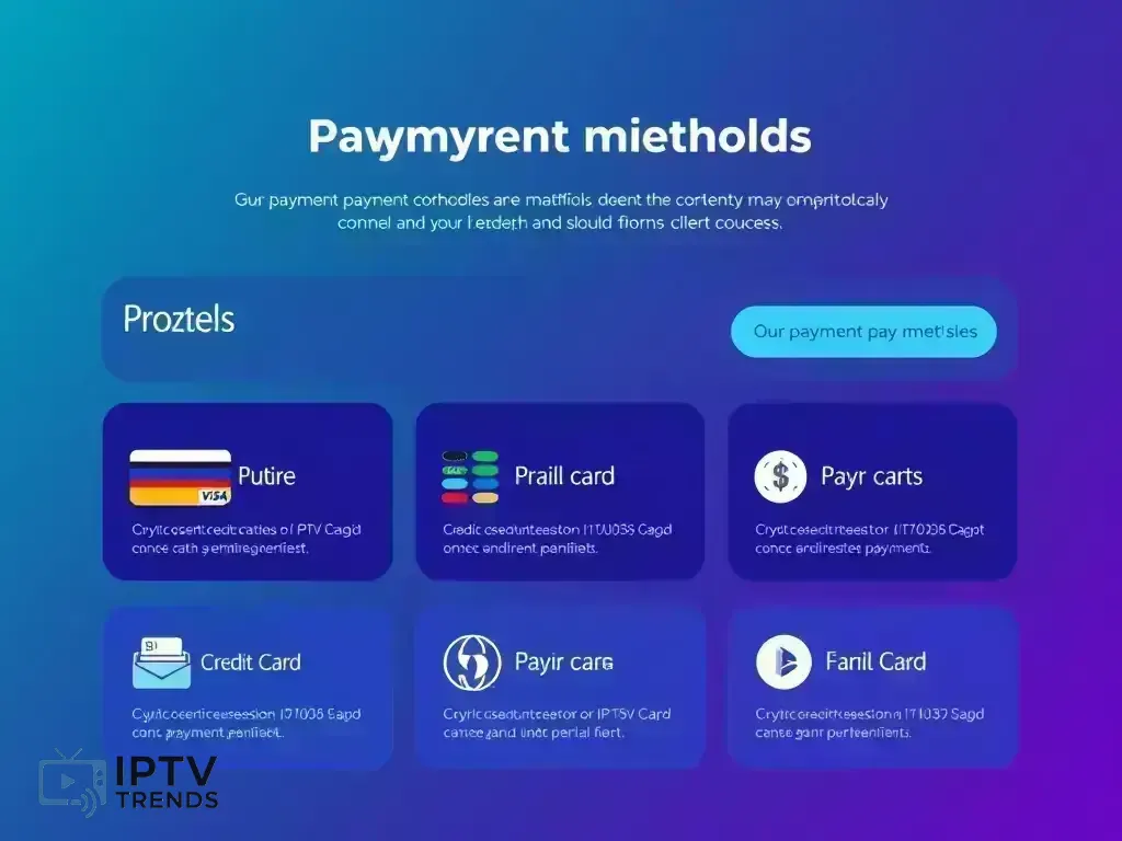 Overview of available payment methods for IPTV Trends