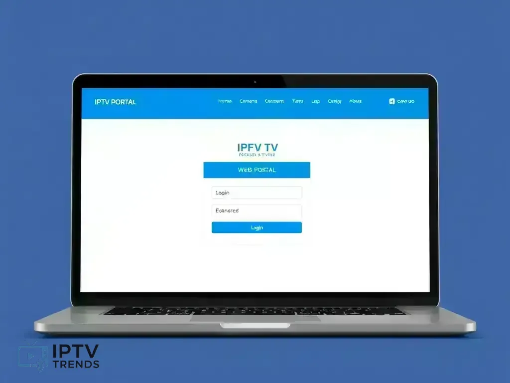 IPTV Trends web portal login interface